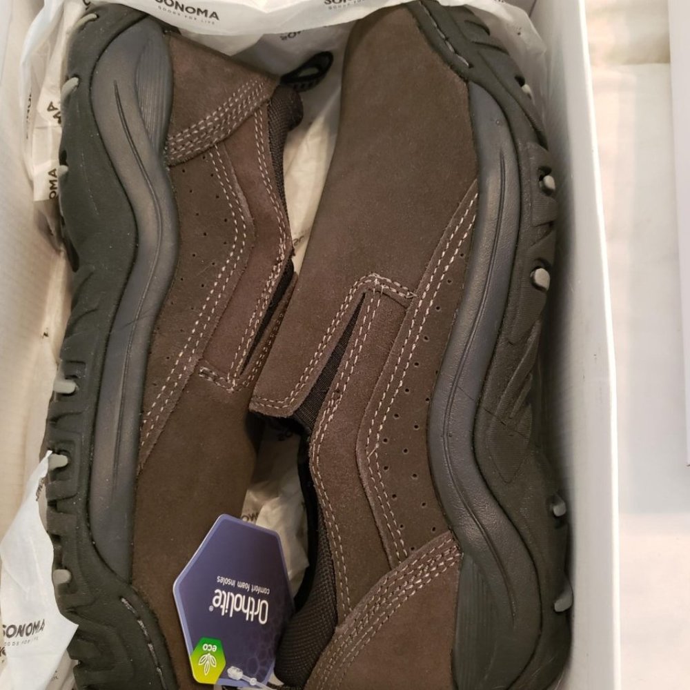 Sonoma Goods for Life® Jungle Men's Loafers. Brown, Size 9w. (NWT)